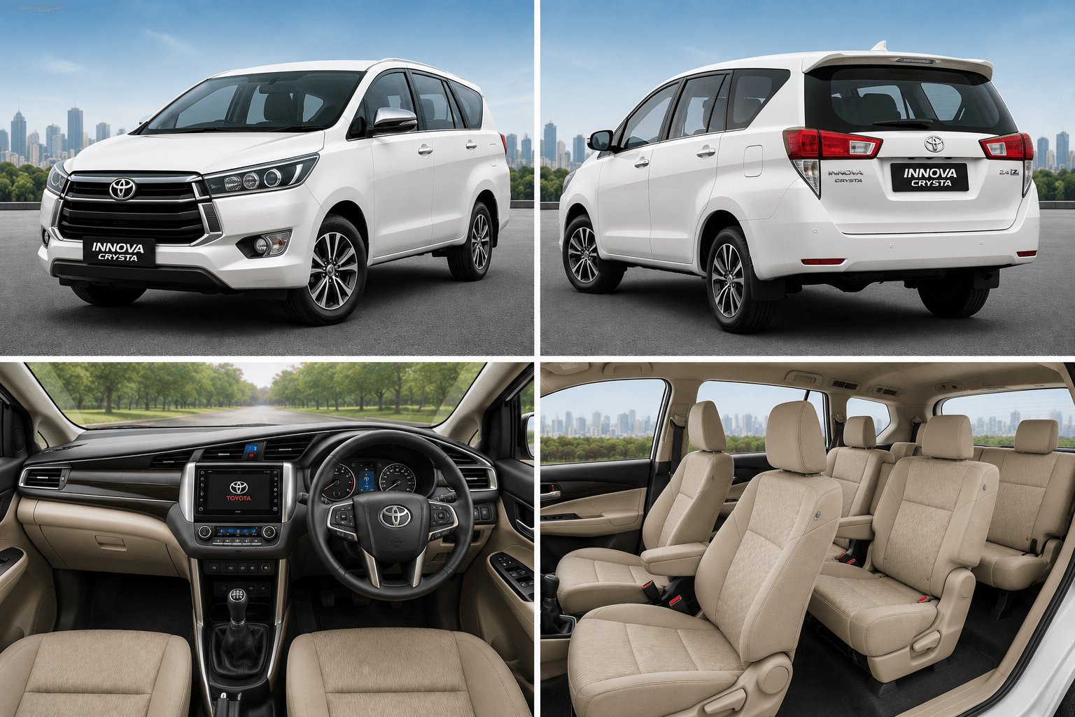 Toyota Innova Crysta for Lucknow to Vrindavan